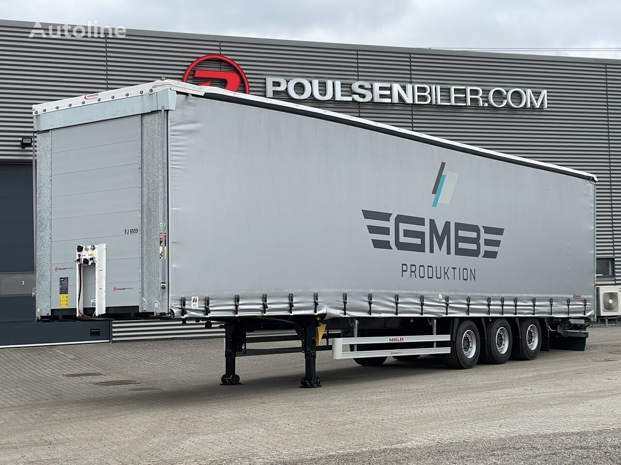 Hangler curtain side semi-trailer