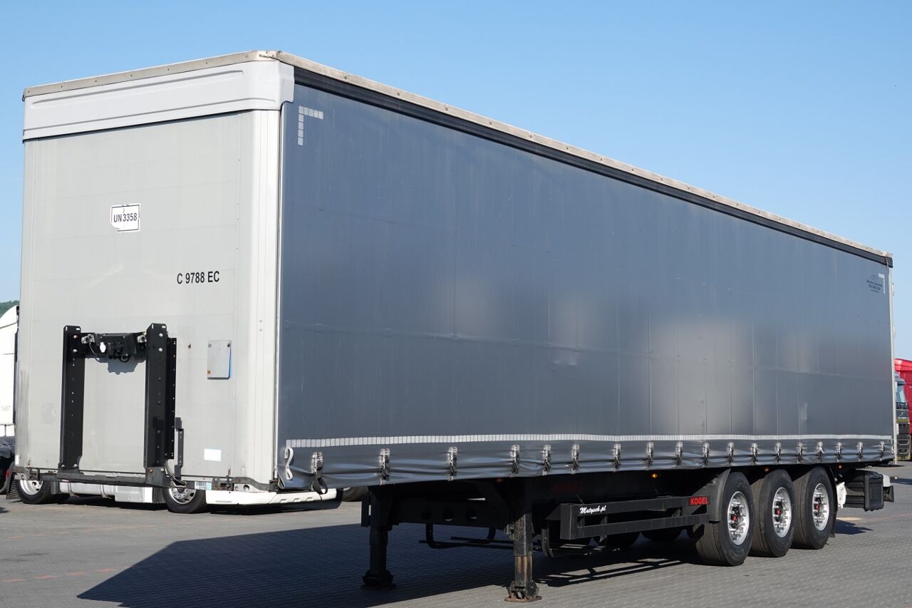 Kögel FIRANKA STANDARD / 2018 ROK / OSIE SAF / NOWE OPONY MICHELIN  curtain side semi-trailer