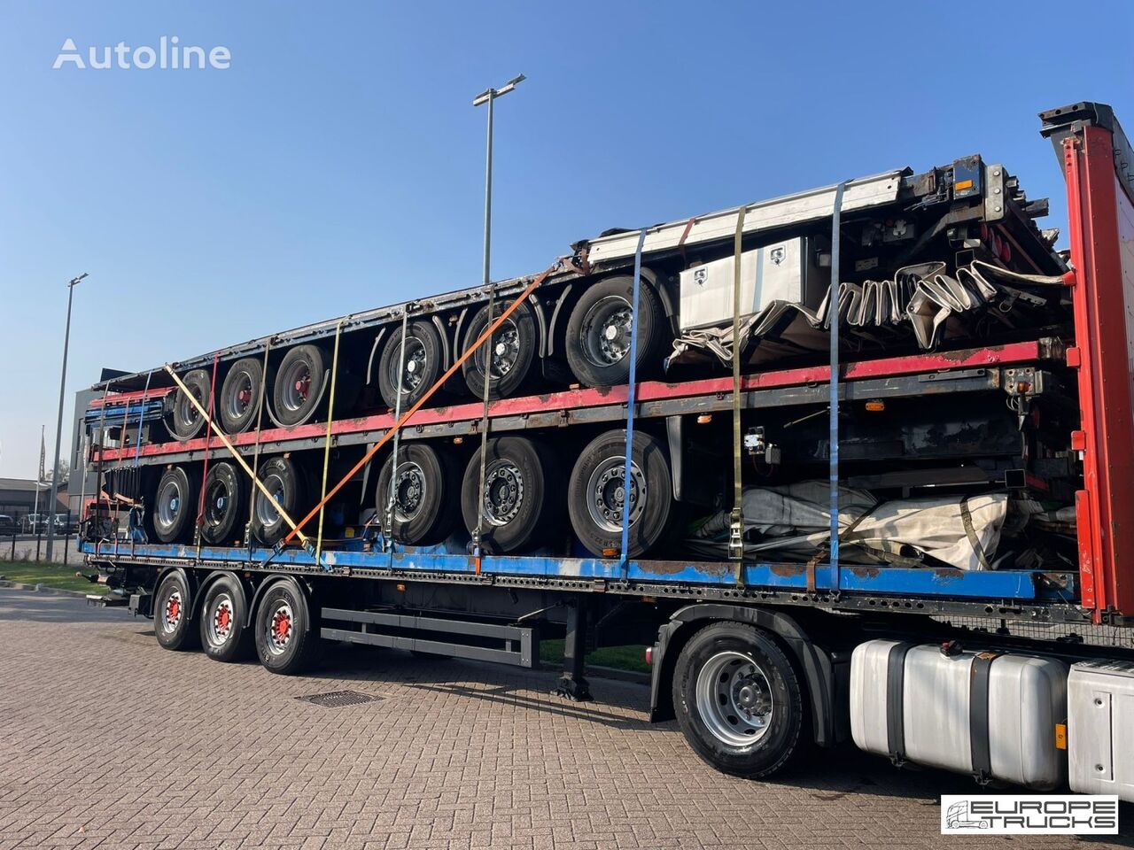 Kögel S 24 Trailerstack - 5 units - BPW / SAF Axles curtain side semi-trailer