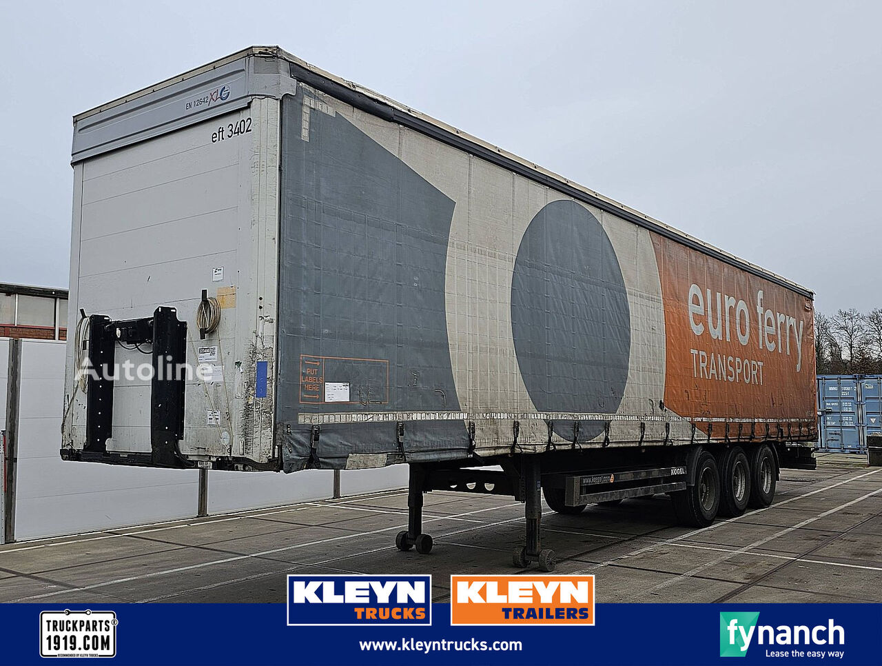 Semi-remorque à rideaux coulissants Kögel S24 - Autoline