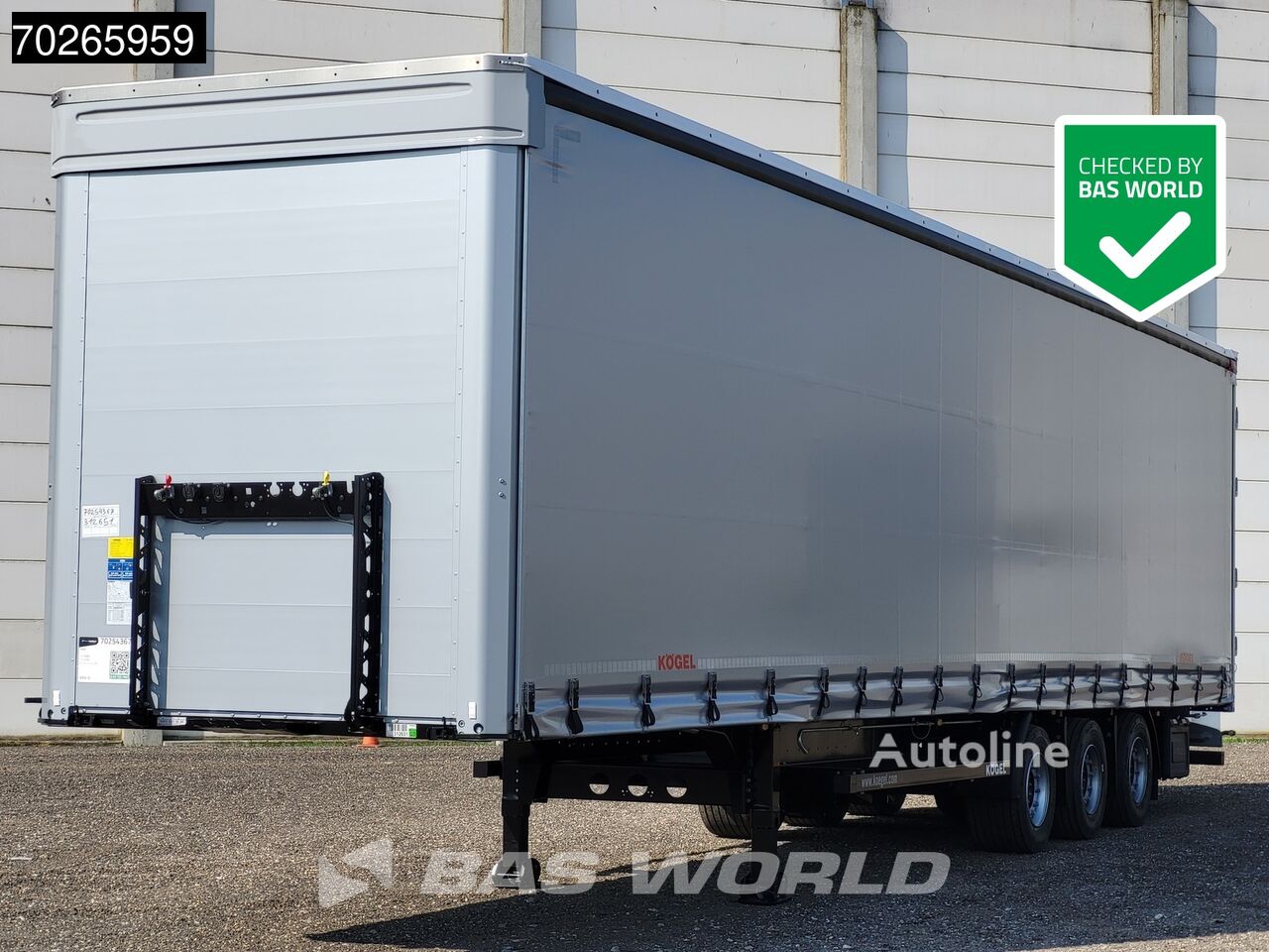 Kögel S24-1 MEGA Hubdach Liftachse Lifting Roof curtain side semi-trailer for sale | Autoline KE New Kögel S24-1 MEGA Hubdach Liftachse Lifting Roof curtain side semi-trailer - Autoline