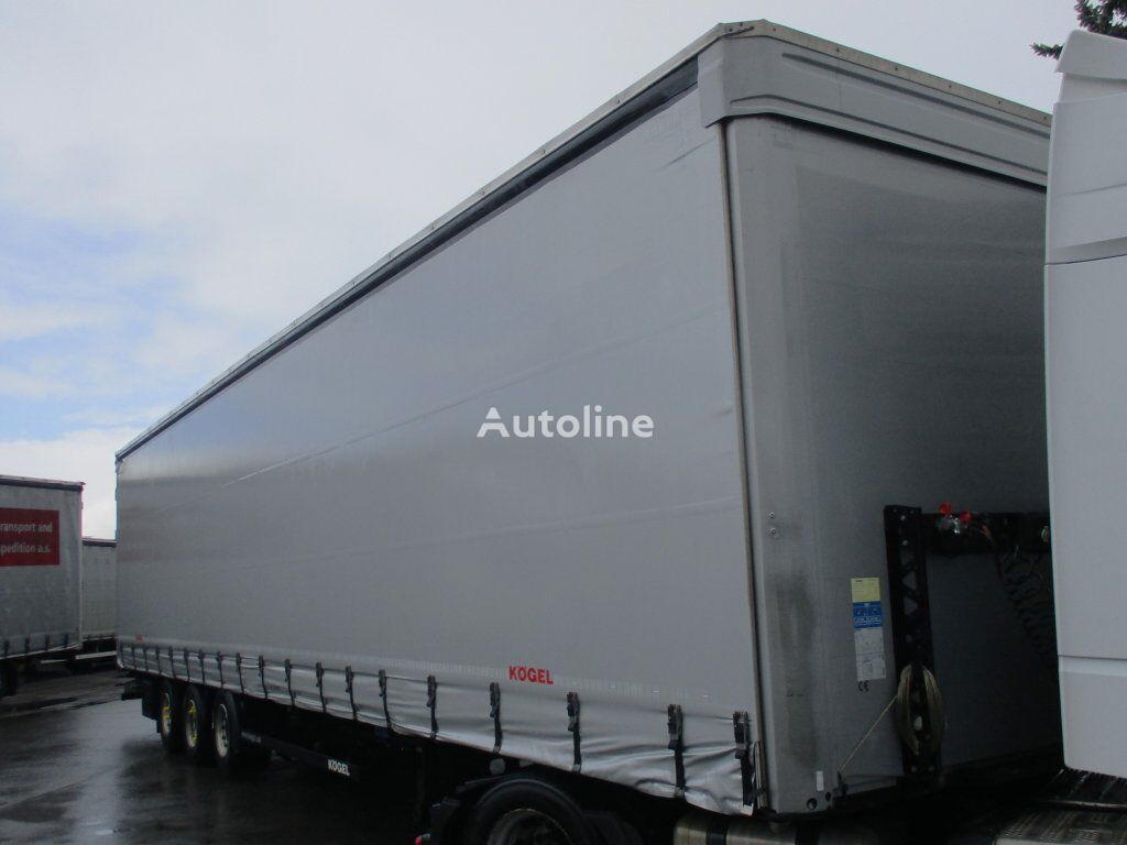 Kögel S24-1 MEGA/lowdeck curtain side semi-trailer