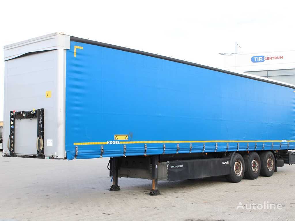 Kögel SN 24, LIFT AXLE, SAF AXLES, TIRES 90%, 2X PALLET BASKET curtain side semi-trailer