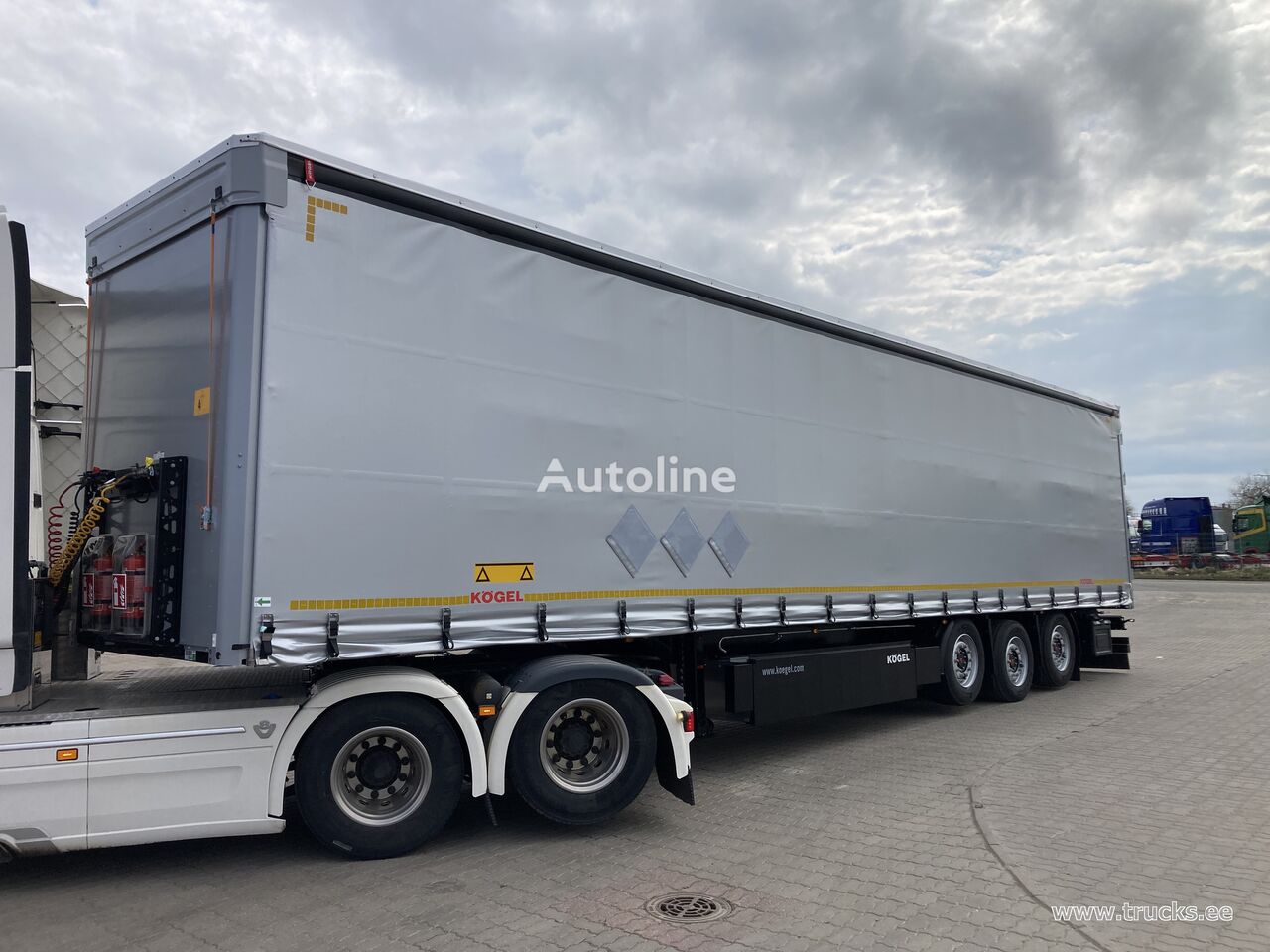 Kögel SN24-1, NORDIC 6x2 AUTOLE curtain side semi-trailer