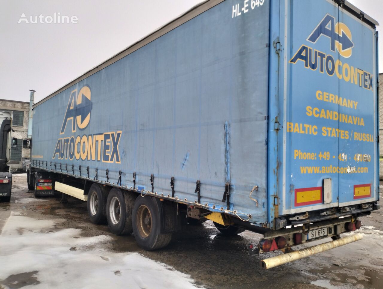 Krone curtain side semi-trailer