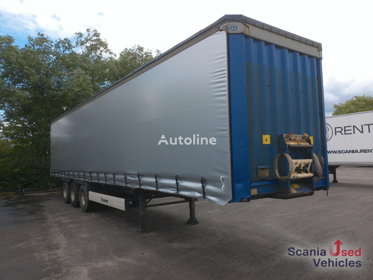 Krone curtain side semi-trailer