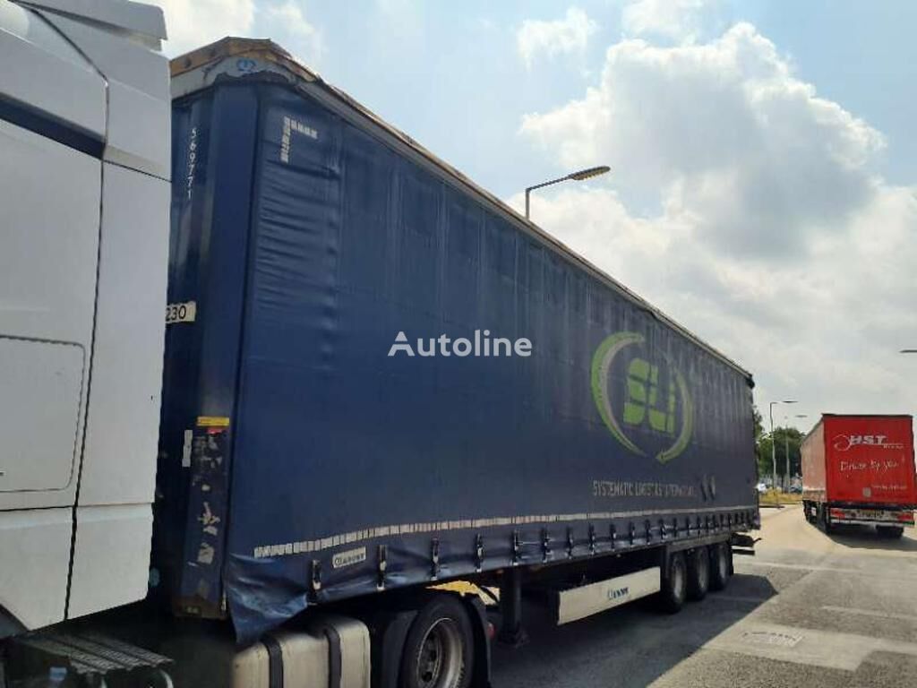 نصف مقطورة ستائر منزلقة Krone Curtainsider Trailer