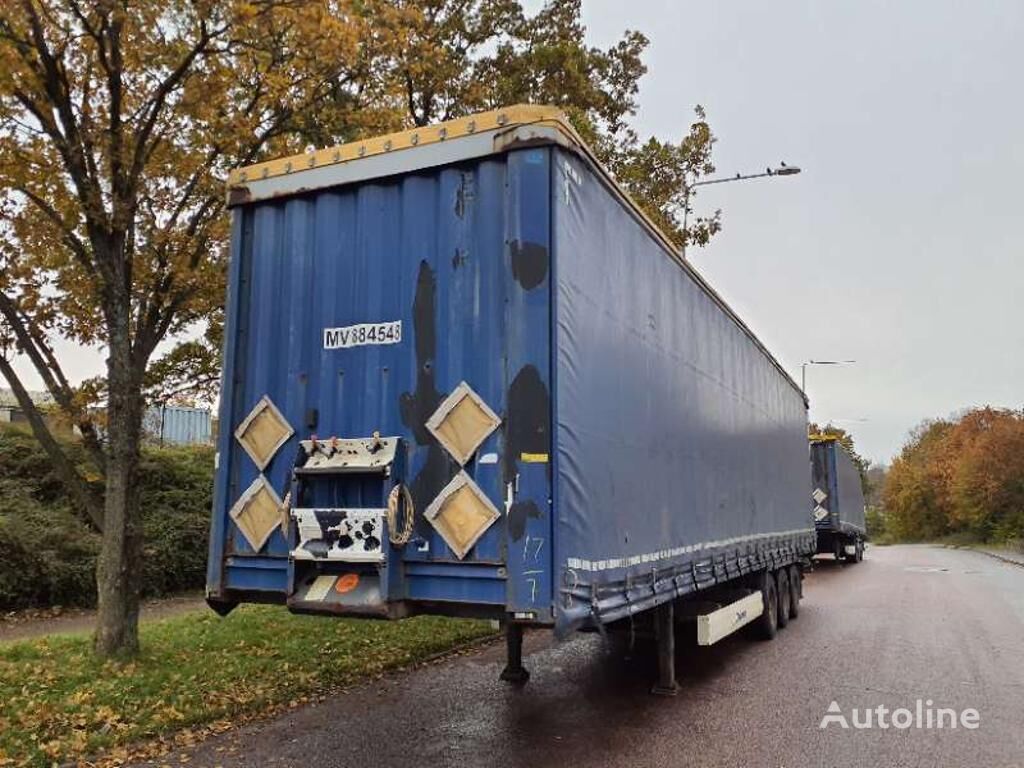 نصف مقطورة ستائر منزلقة Krone Curtainsider Trailer