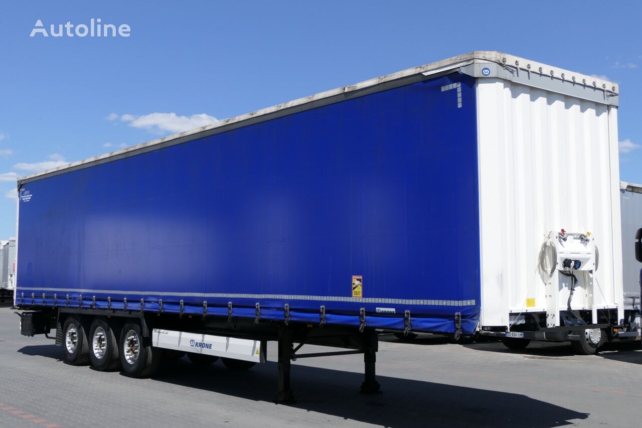 semi-trailer dengan terpal samping Krone  FIRANKA STANDARD / PODNOSZONY DACH / OŚ PODNOSZONA / 2019 ROK