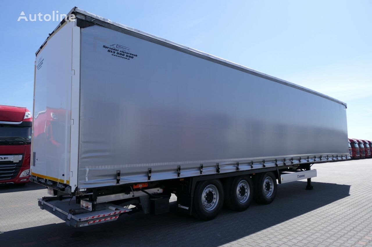 Krone FIRANKA STANDARD + WINDA ZAŁADOWCZA / PODNOSZONY DACH / os podno curtain side semi-trailer