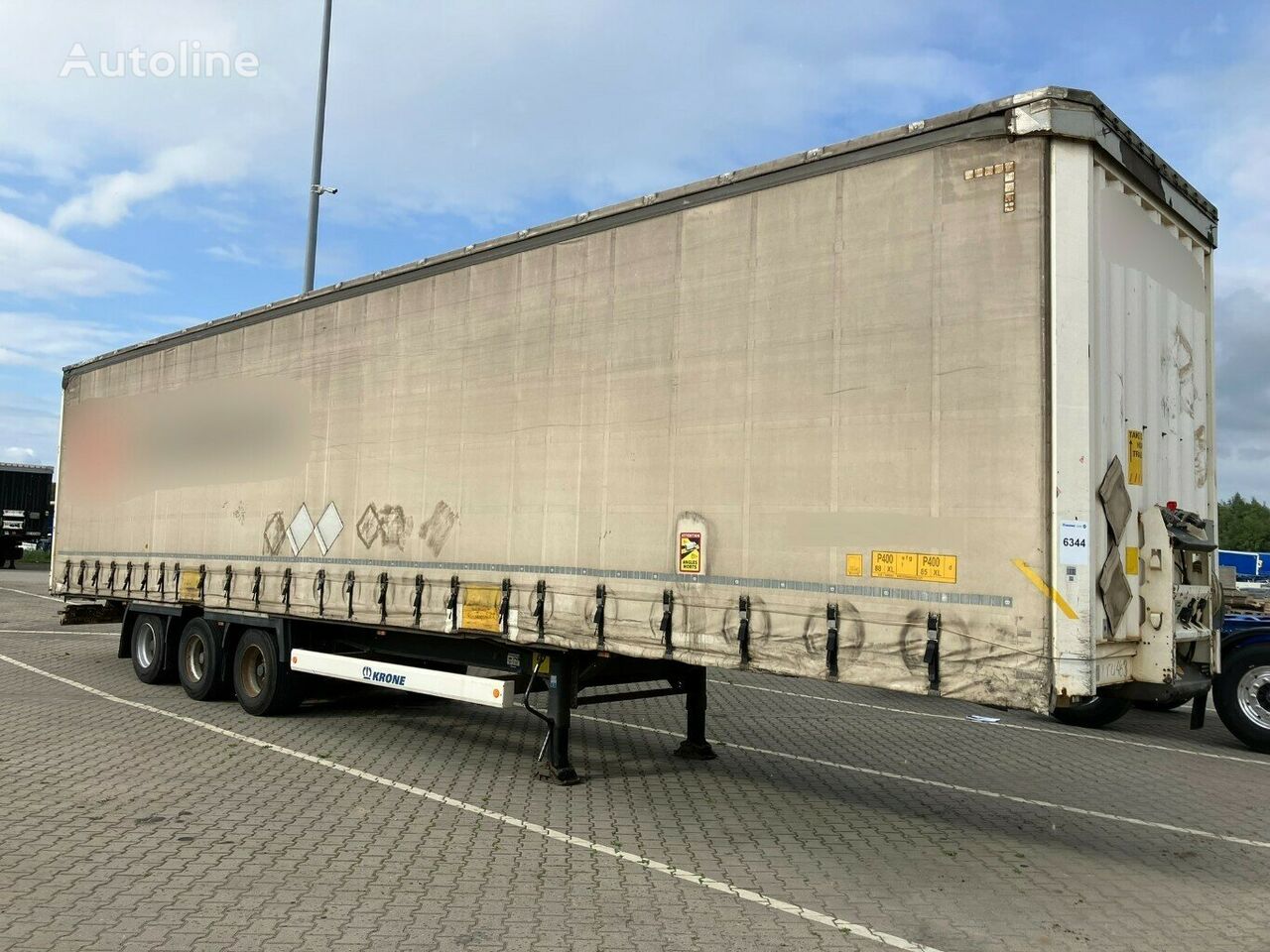 نصف مقطورة ستائر منزلقة Krone Mega Liner SDP 27 eLHB3-CS