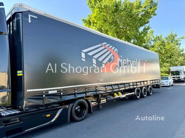 Krone Mega/Edscha/Liftachse/ 3x Achsen SAF curtain side semi-trailer - Autoline