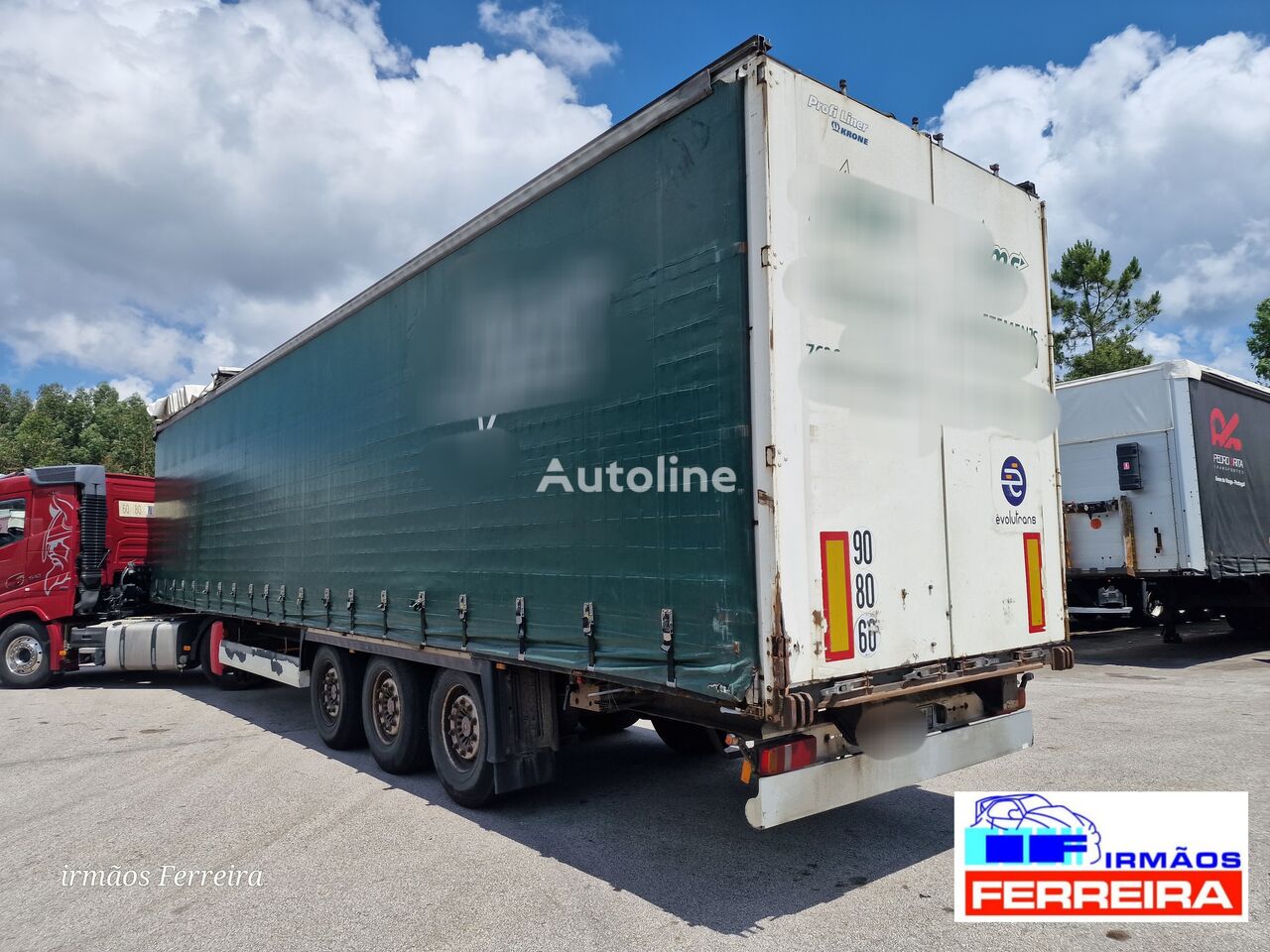 Krone SD 24 curtain side semi-trailer