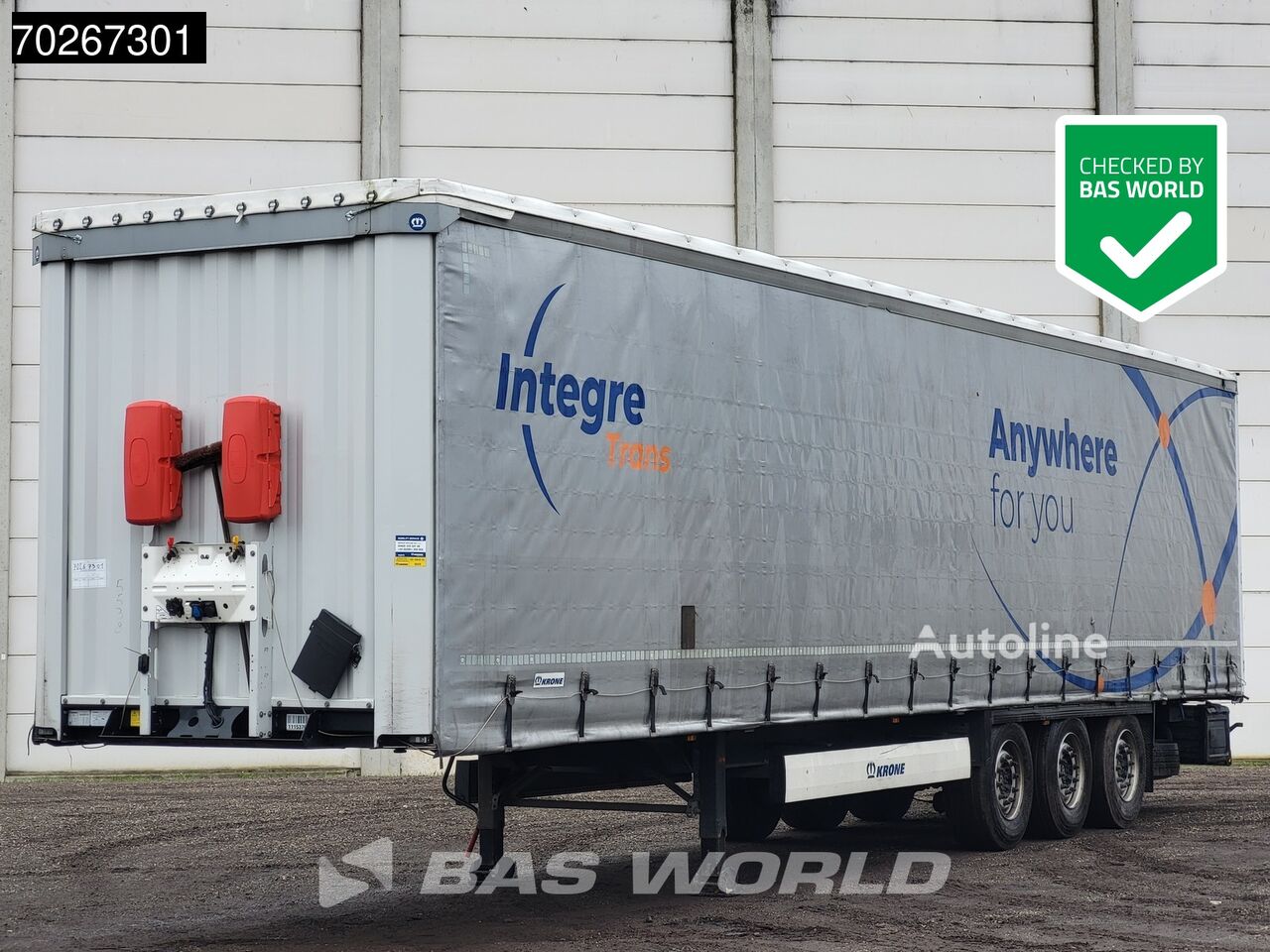 Krone SD 3 axles Edscha Anti Vandalismus curtain side semi-trailer