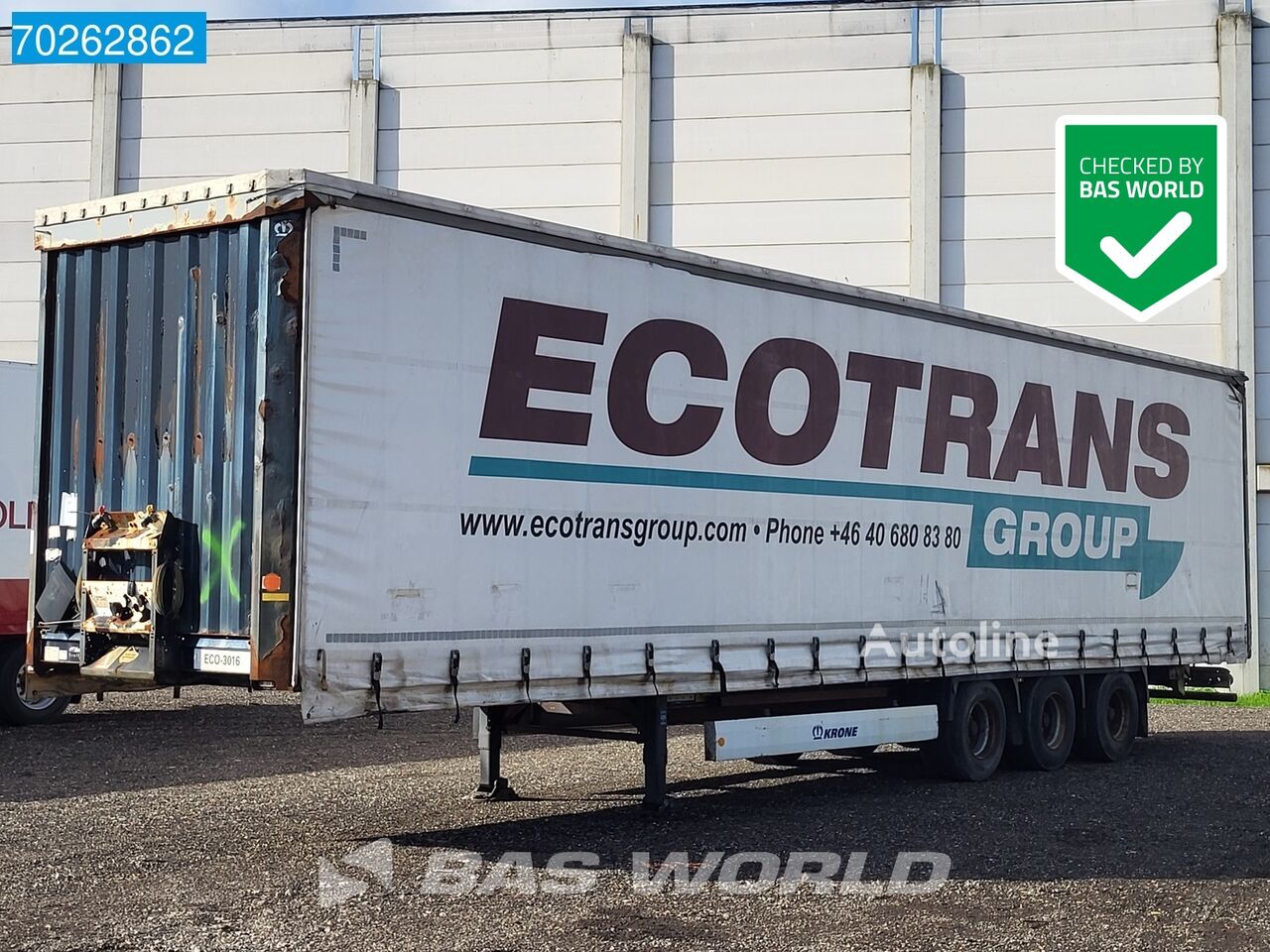 полуприцеп штора Krone SD 3 axles NL-Trailer Mega