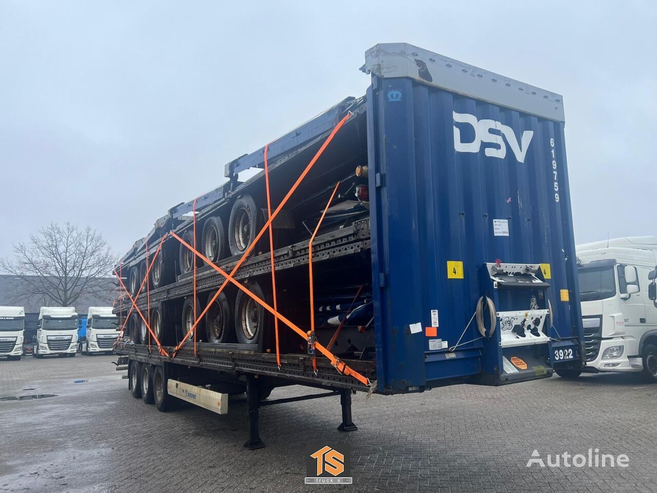 Krone SD CURTAINSIDER STACK/STAPEL 5X - CURTAIN/SCHUIFZEIL/GARDIENEN - curtain side semi-trailer