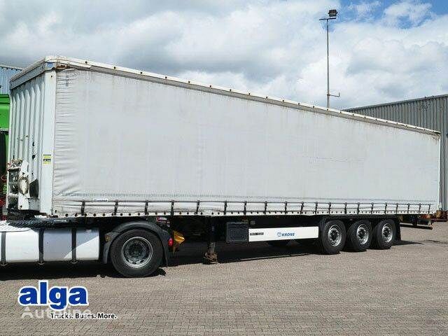 Krone SD, Edscha, BPW-Achsen, Schiebeplane, Luftfed. curtain side semi-trailer