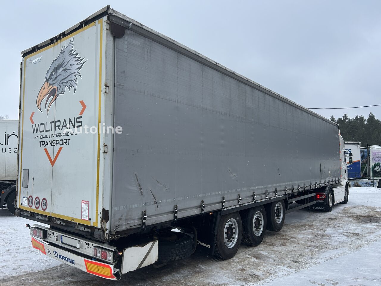 Krone SD FIRANKA / JOLODA / SAF INTRAX / PODNOSZONA OŚ i DACH / 2016 ! semirremolque con lona corredera - Autoline