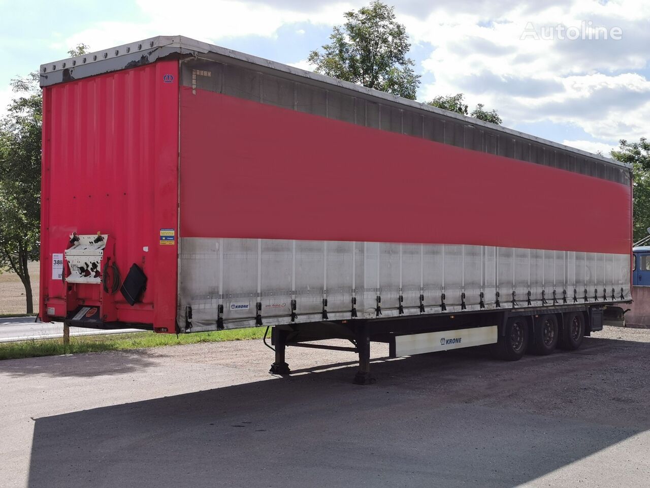 Krone SD LOW DECK  curtain side semi-trailer