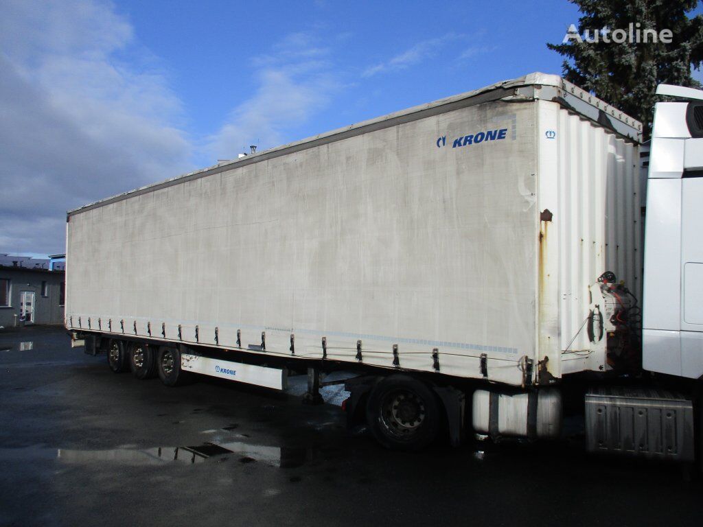 Krone SD MEGA/lowdeck curtain side semi-trailer