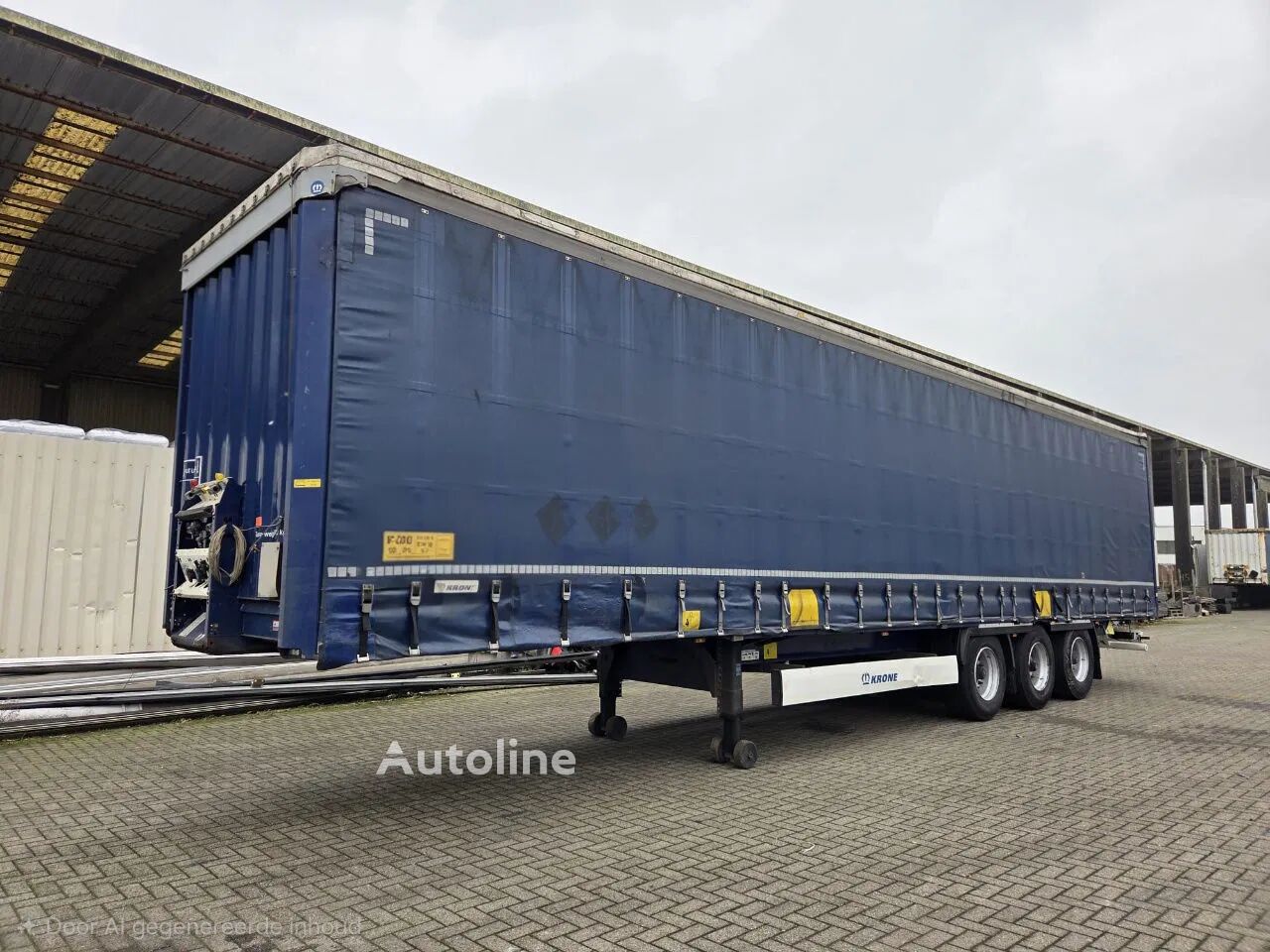 Krone SD NL TRAILER 35x IN STOCK semirremolque con lona corredera siniestrado - Autoline