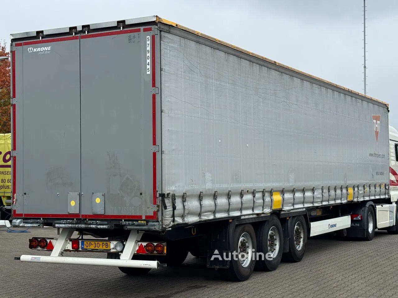 نیمه تریلر چادری Krone SD Schuifzeil -Dak / SAF-Disc / APK 10-2026! - Autoline
