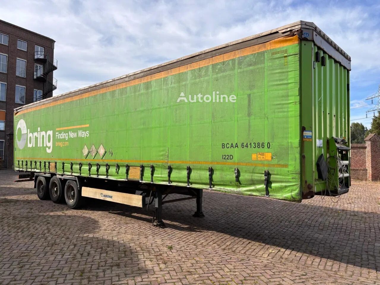 Krone SD,Tautliner,Edscha,achterdeuren,BPW assen,midden rongen Schiebeplanenauflieger - Autoline