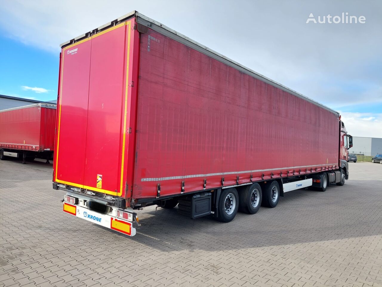 Krone SD os SAF  curtain side semi-trailer