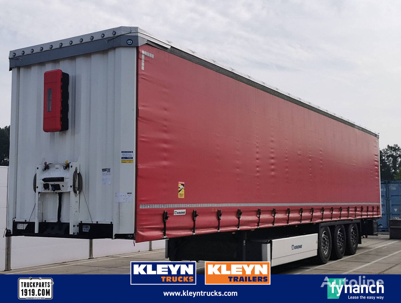 Krone SD palletbox lift axle curtain side semi-trailer