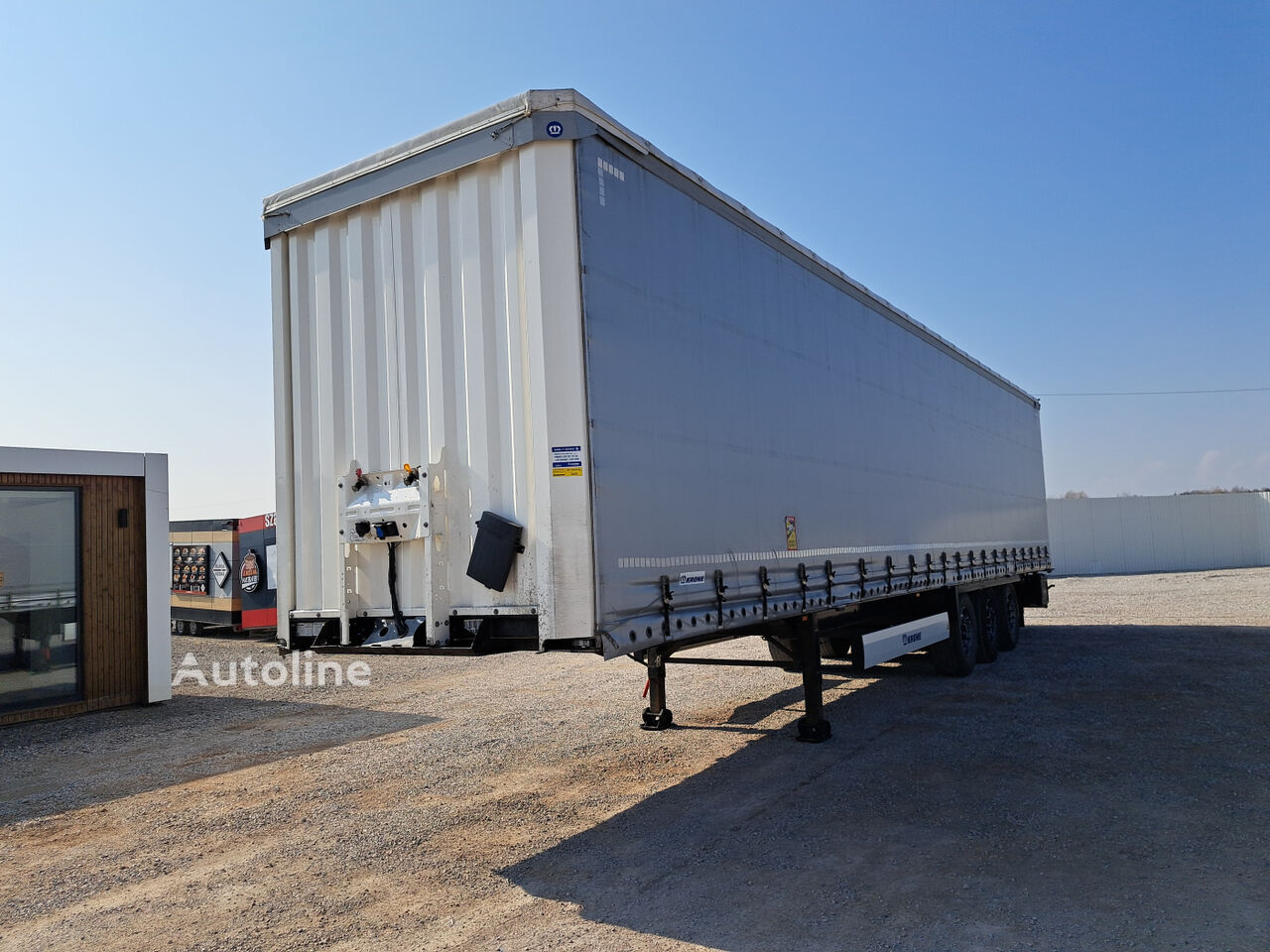 نصف مقطورة ستائر منزلقة Krone SDP WGM1076R - Autoline