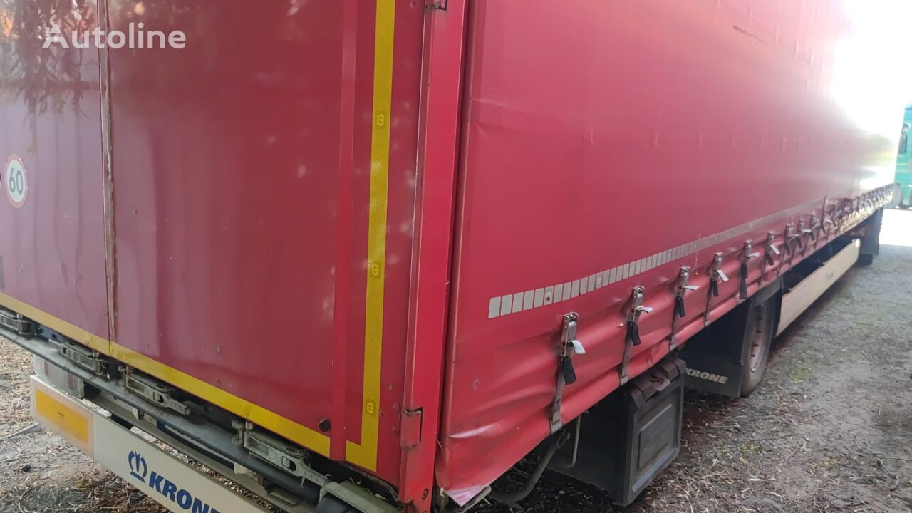 Krone SE Curtain Side Tarpaulin 1 Axle Semi-Trailer gardin sættevogn