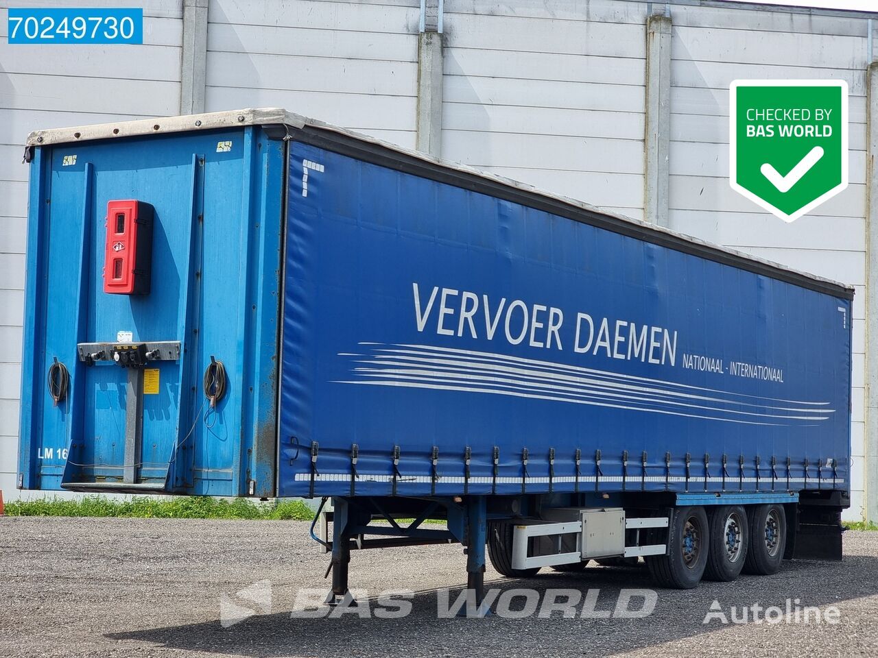 LAG O-3-39 LS2 3 axles 2x Liftachse Sliding Roof semi-trailer med gardinkapell