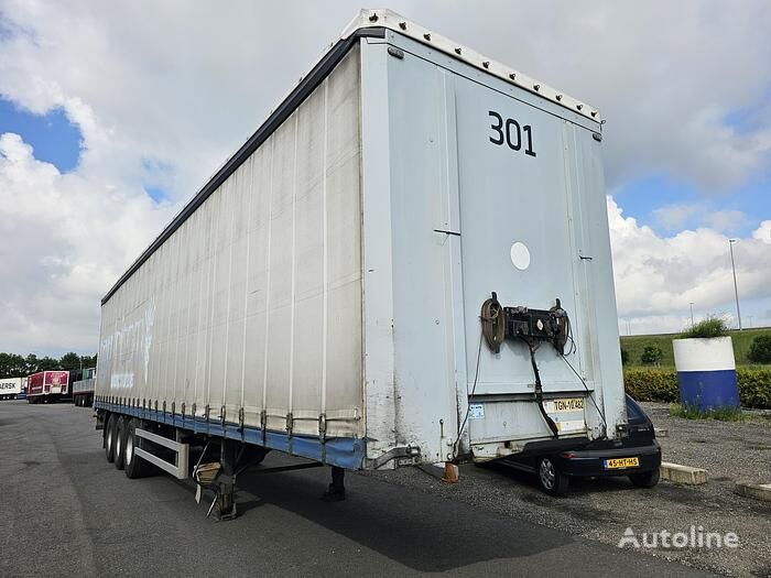 نصف مقطورة ستائر منزلقة Pacton T3 011 | 3 AXLE CURTAINSIDER | SAF drum