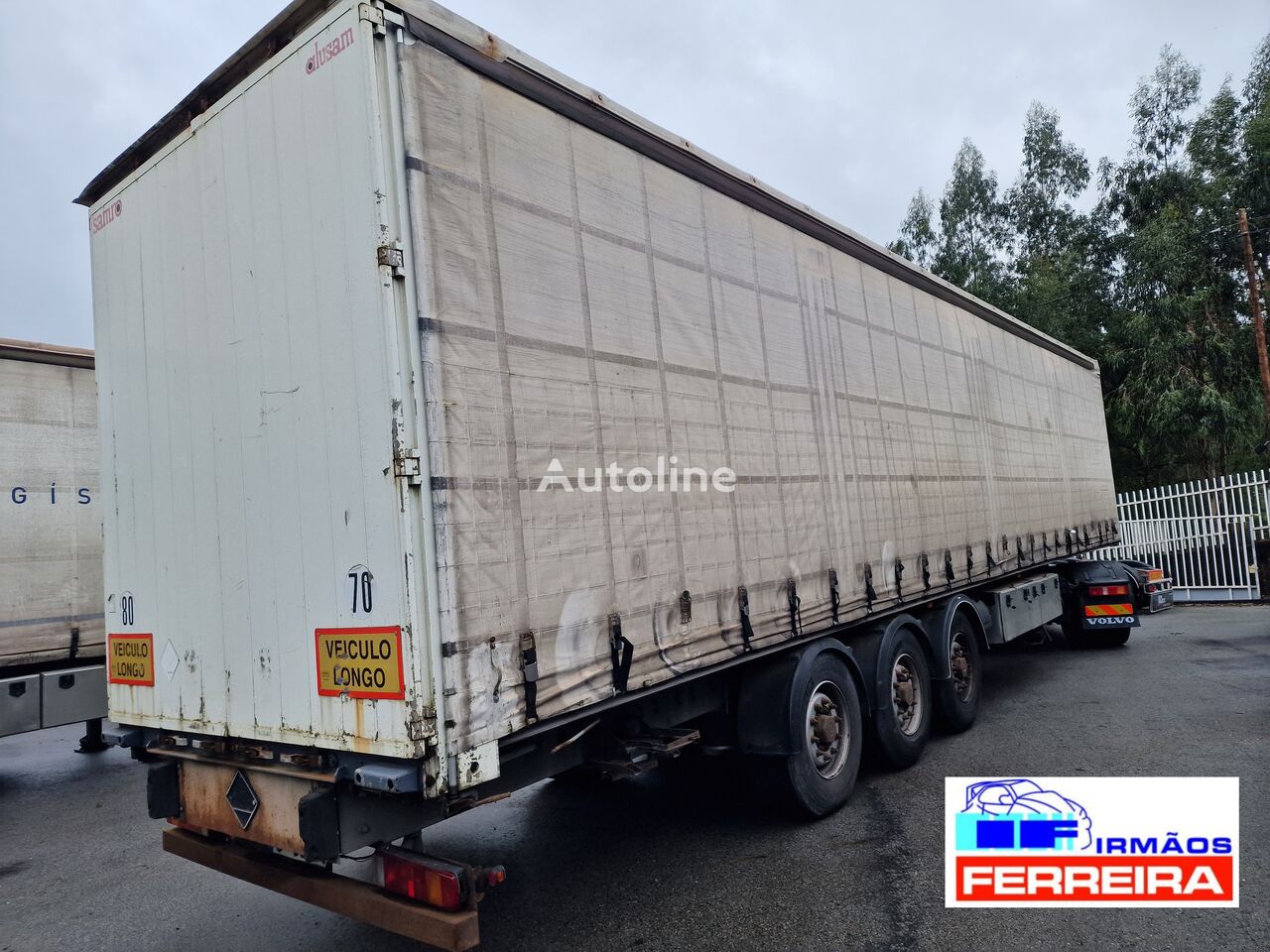 Samro ST 39 MH porta bobines 2010 curtain side semi-trailer