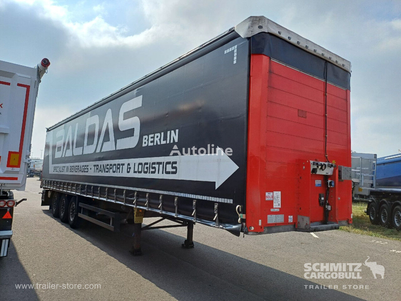 نصف مقطورة ستائر منزلقة Schmitz Auflieger Curtainsider Standard