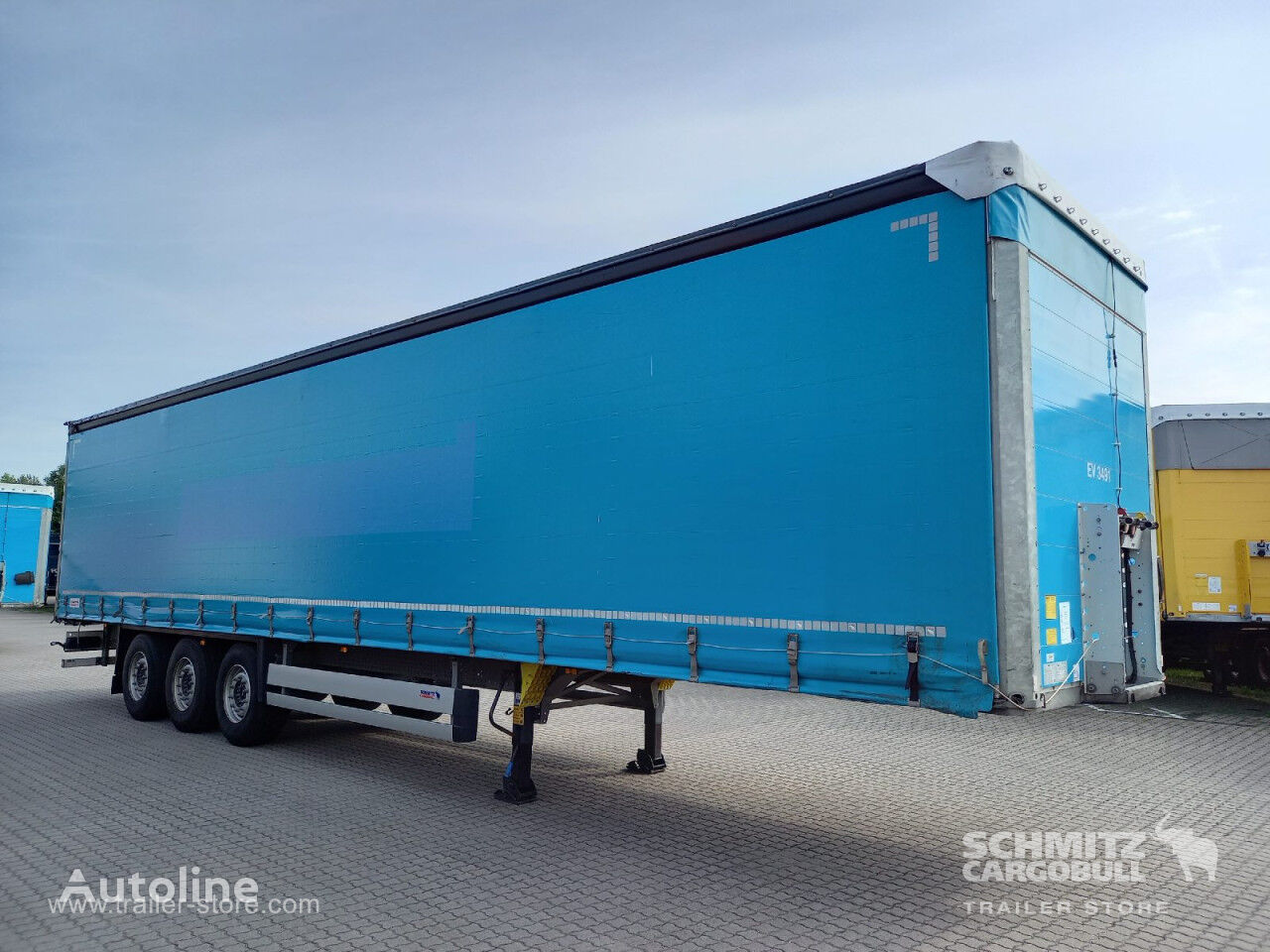 kardin poolhaagis Schmitz Auflieger Curtainsider Standard Taillift