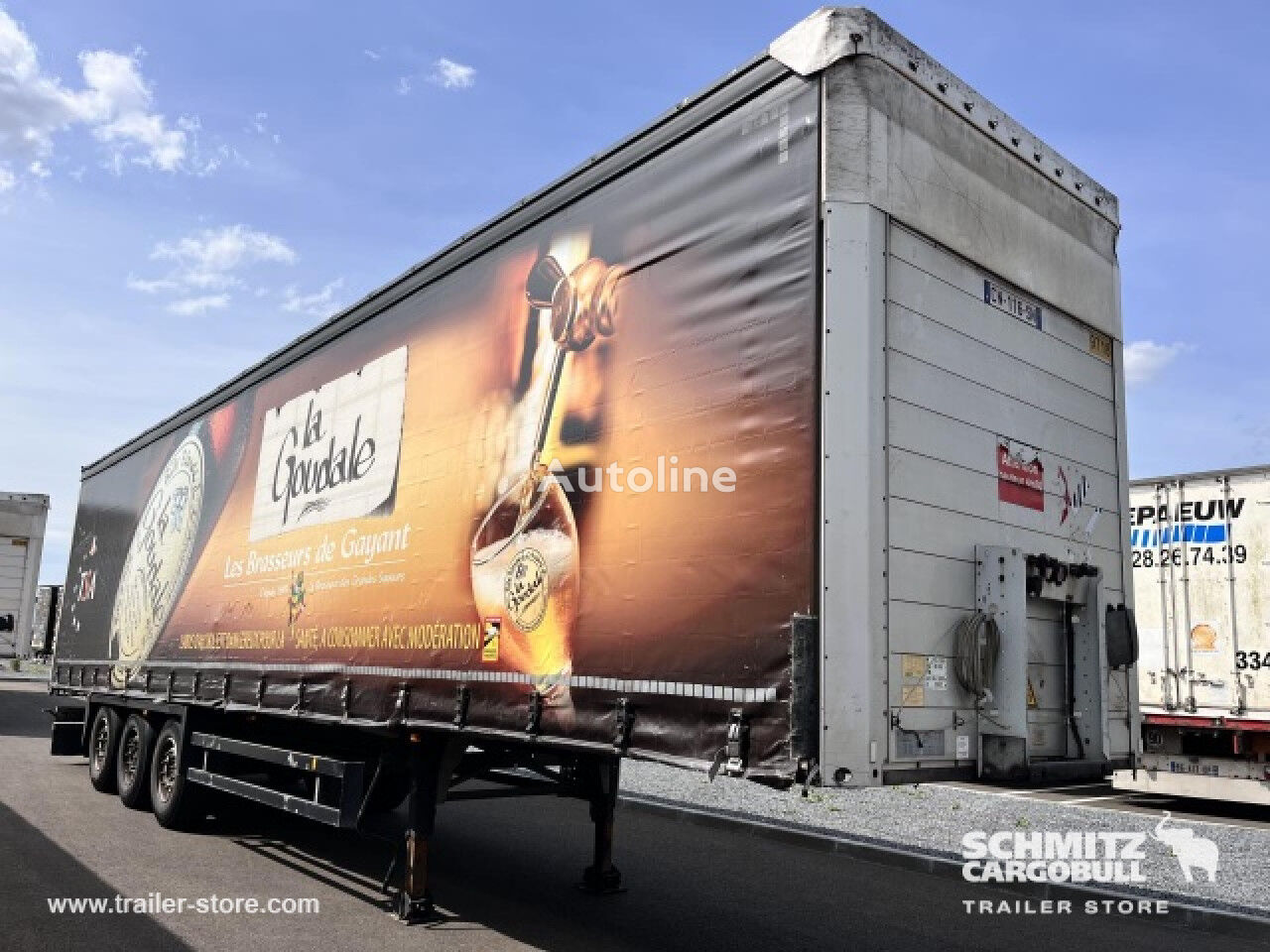 semi-trailer dengan terpal samping Schmitz Cargobull