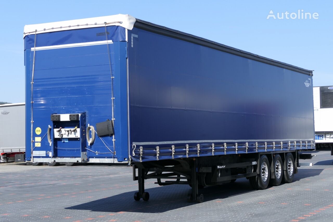 Schmitz Cargobull CURTAINSIDER / STANDARD / XL CODE / NEW TIRES / 2016 YEAR curtain side semi-trailer