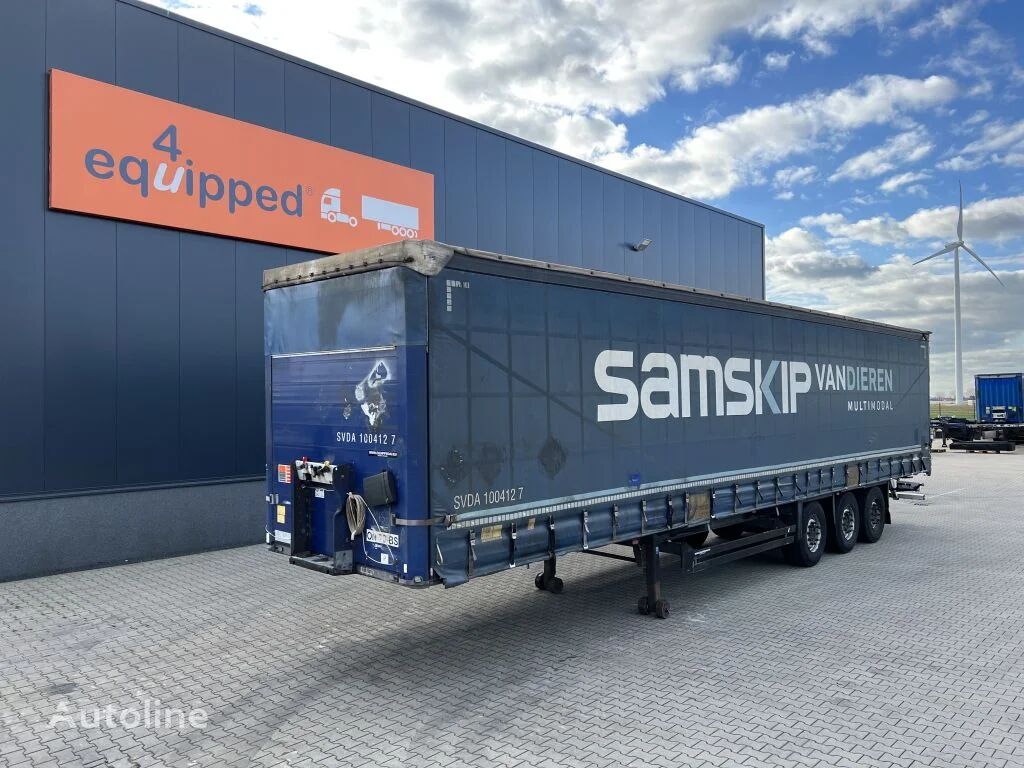 Schmitz Cargobull DISC-brakes, galvanized, Huckepack, timberstakes, NL-trailer curtain side semi-trailer