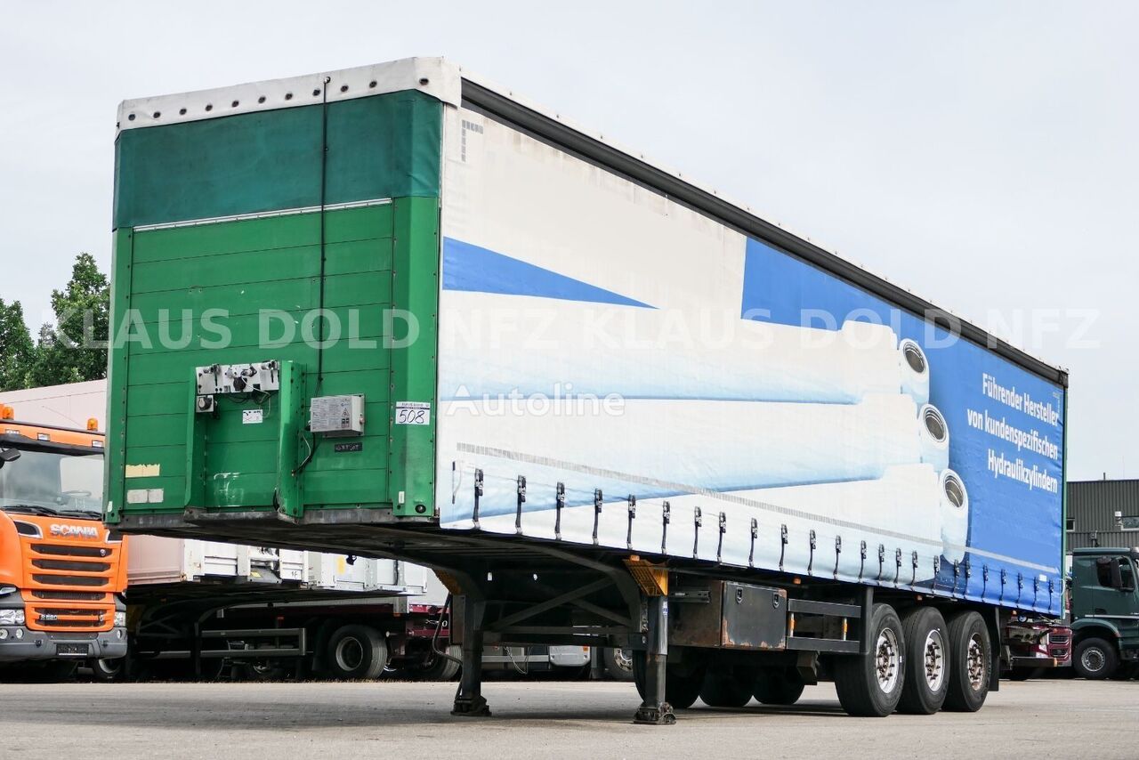 Schmitz Cargobull S01 Pritsche Plane 92m³ Liftachse SAF-Achsen poluprikolica sa kliznim ceradom - Autoline