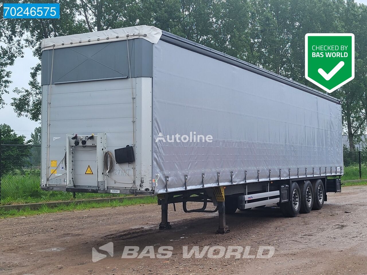 Schmitz Cargobull SCB*S3T 3 axles Hubdach Anti Vandalismus Escha curtain side semi-trailer