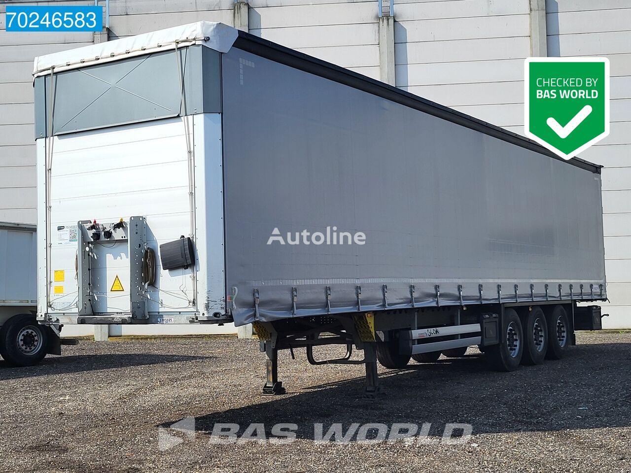 Schmitz Cargobull SCB*S3T 3 axles Hubdach Anti Vandalismus Escha curtain side semi-trailer