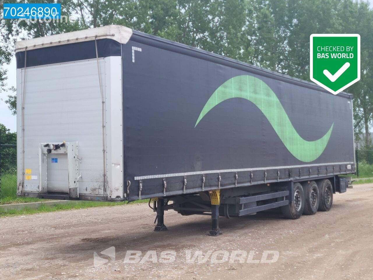 kardin poolhaagis Schmitz Cargobull SCB*S3T Liftachse Anti Vandalismus Sliding Roof