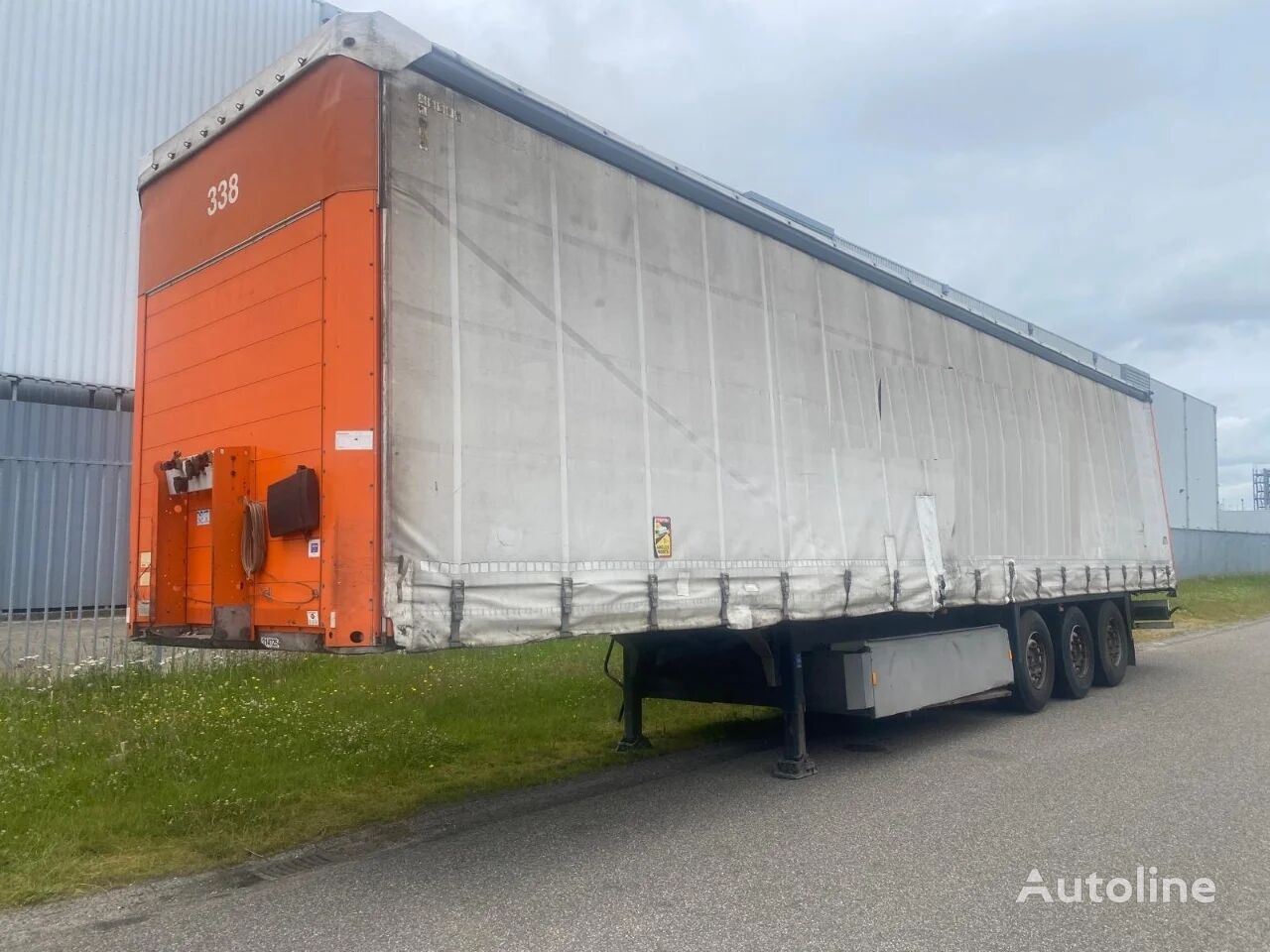 Schmitz Cargobull schuifzeil /dak, 3 asser luchtv, saf assen , schijfremmen, gegal curtain side semi-trailer