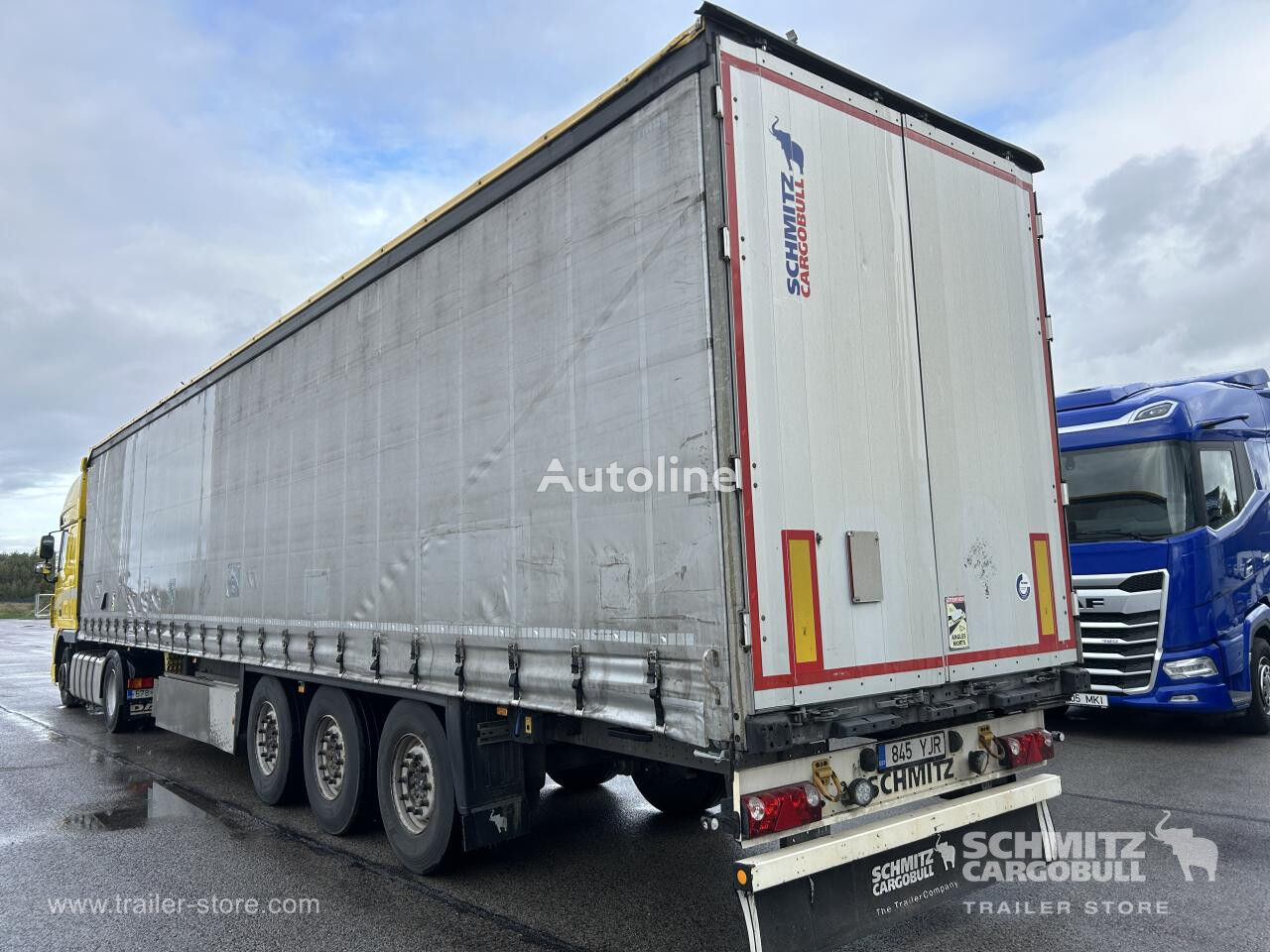 نصف مقطورة ستائر منزلقة Schmitz Curtainsider Standard