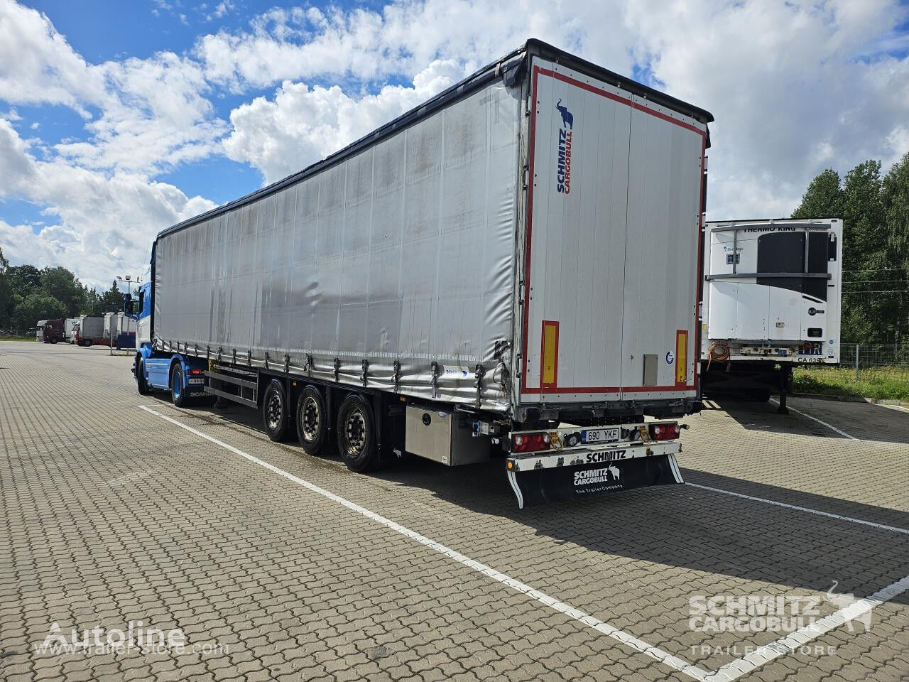 نصف مقطورة ستائر منزلقة Schmitz Curtainsider Standard