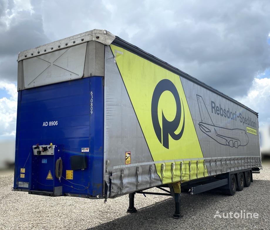 نصف مقطورة ستائر منزلقة Schmitz Curtainsider Trailer