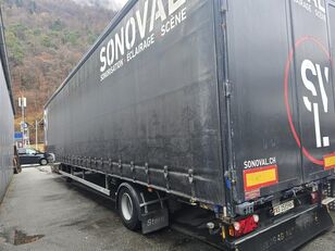 Stern curtain side semi-trailer