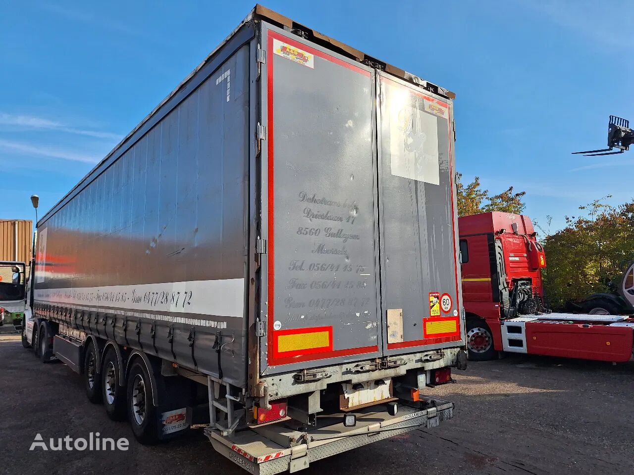 полуприцеп штора System Trailers Trailer LPRS 24 met hefdak