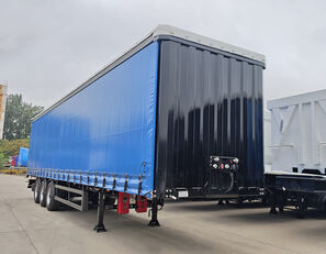 semi-reboque com cortina lateral Titan 3 Axle 40 FT Curtain Side Trailer Price novo